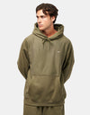 Nike Solo Swoosh Pullover Hoodie - Medium Olive/Medium Olive/White