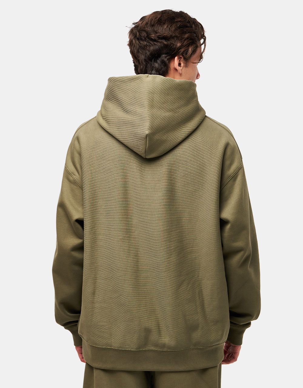 Nike Solo Swoosh Pullover Hoodie - Medium Olive/Medium Olive/White