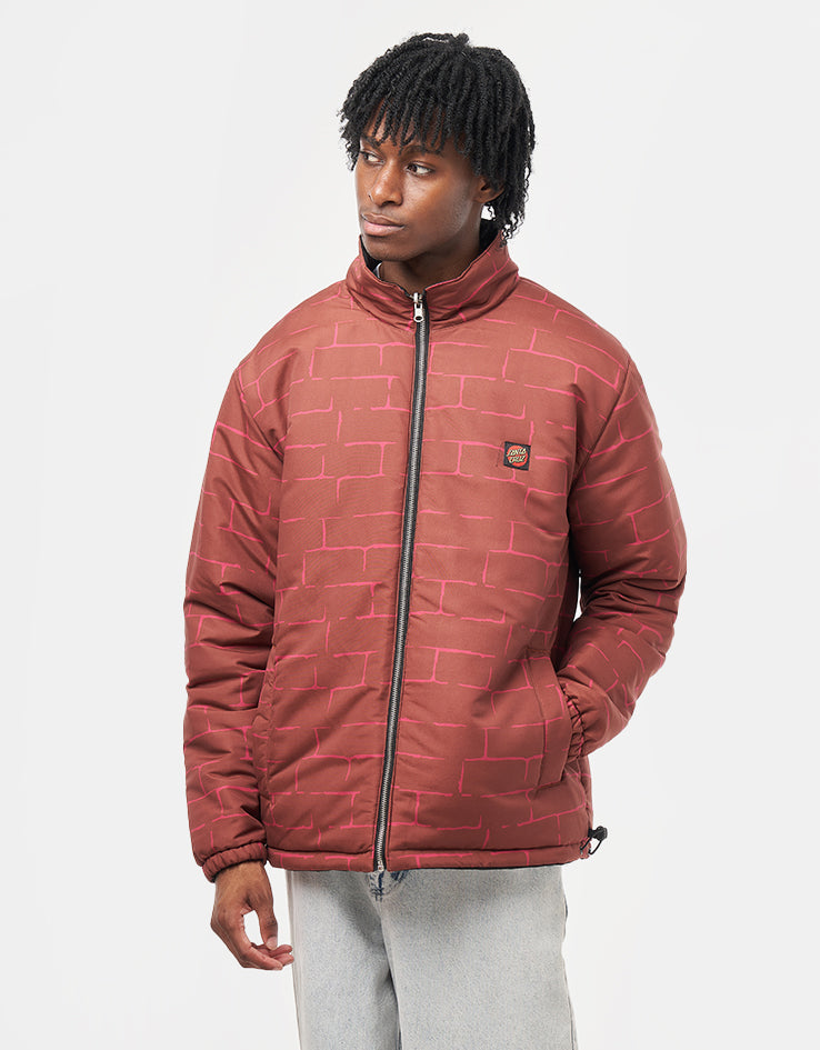 Santa Cruz Mimic Reversible Jacket - Black/Brick