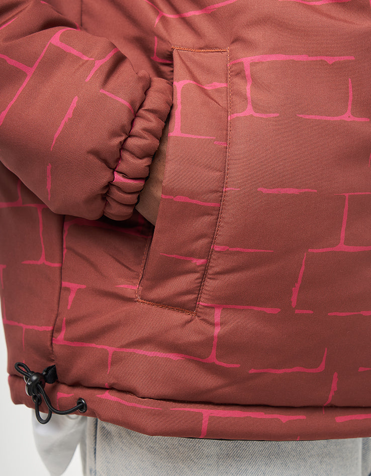 Santa Cruz Mimic Reversible Jacket - Black/Brick