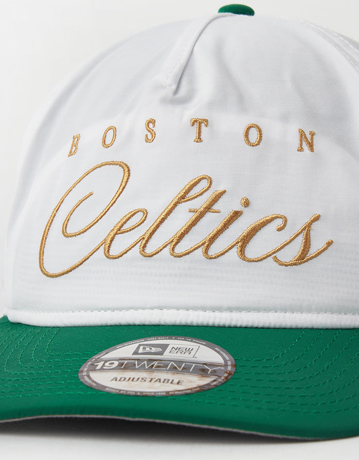 New Era Boston Celtics NBA Draft Golfer Strapback Cap - White/Green