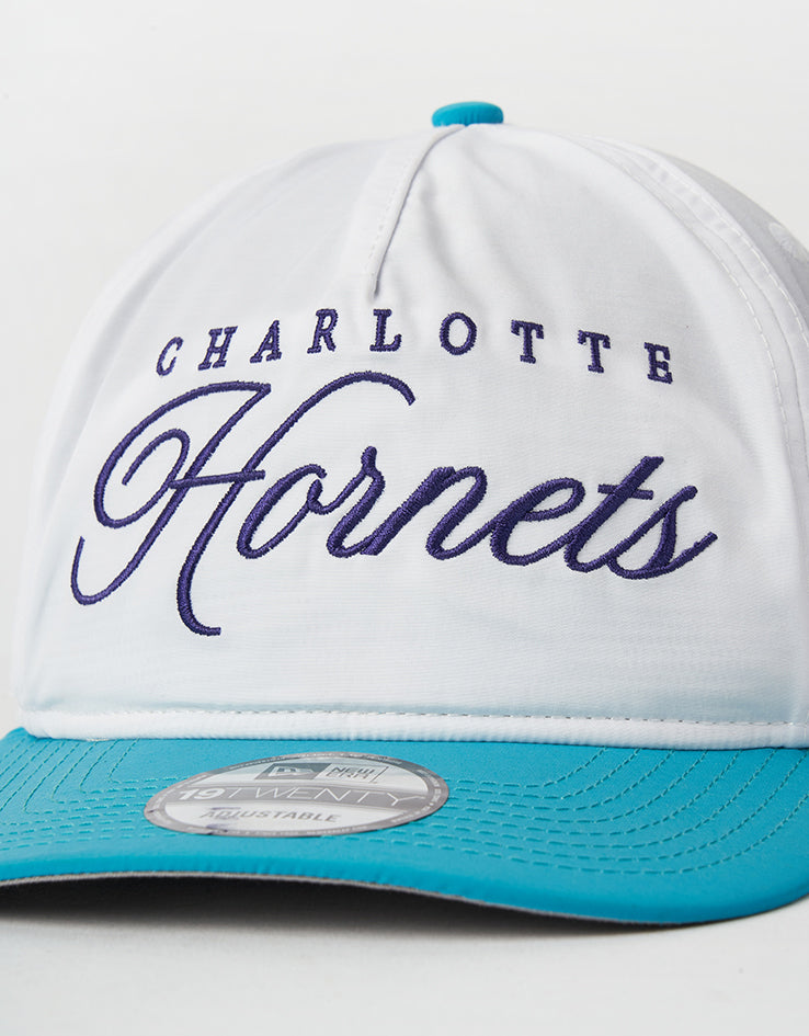 New Era Charlotte Hornets NBA Draft Golfer Strapback Cap - White/Teal