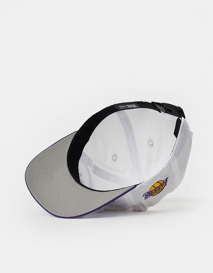 New Era Los Angeles Lakers NBA Draft Golfer Strapback Cap - White/Purple
