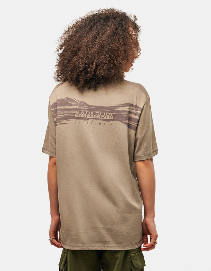 Napapijri Back Graphic T-Shirt - Fallen Rock
