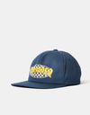 Thrasher Checkered Oval Snapback Cap - Navy