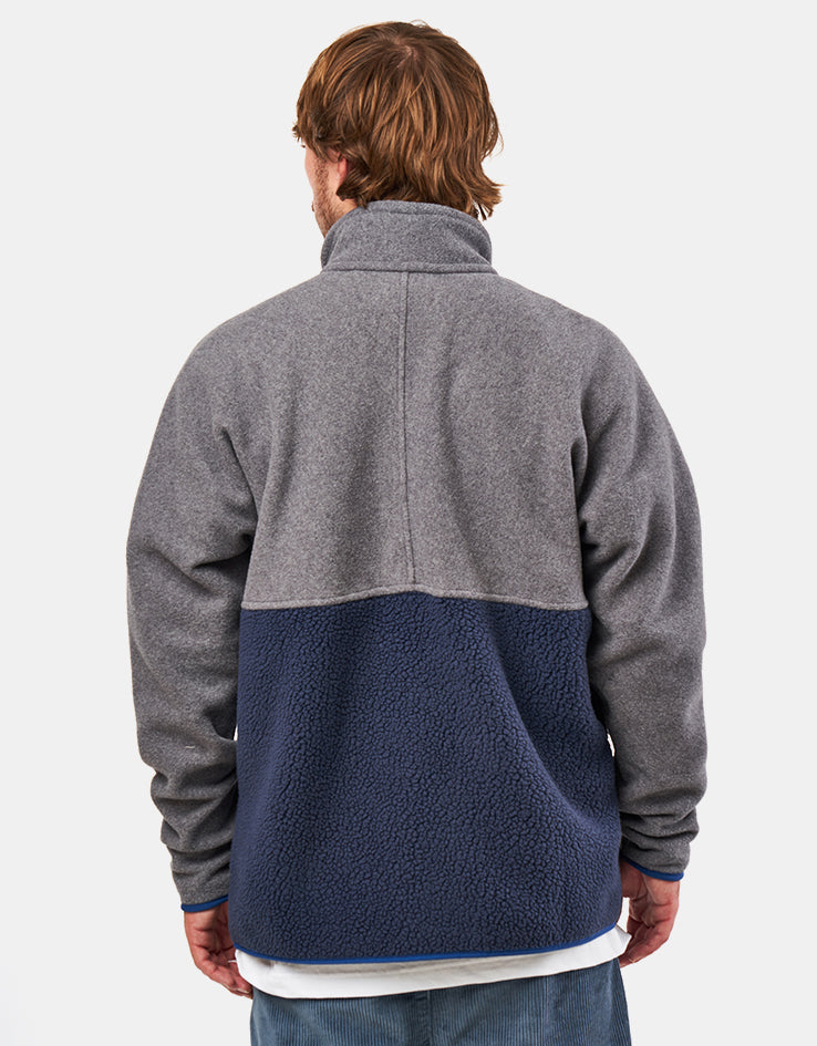 Patagonia Retro Pile 1/2 Snap Pullover Fleece - New Navy/Nickel