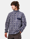 Patagonia Lightweight Synch Snap-T Pullover Fleece - Flow/Sunken Blue