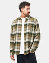 Patagonia Lightweight Fjord L/S Flannel Shirt - Rocky/Old Growth Green