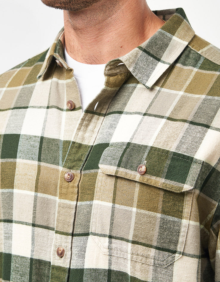 Patagonia Lightweight Fjord L/S Flannel Shirt - Rocky/Old Growth Green