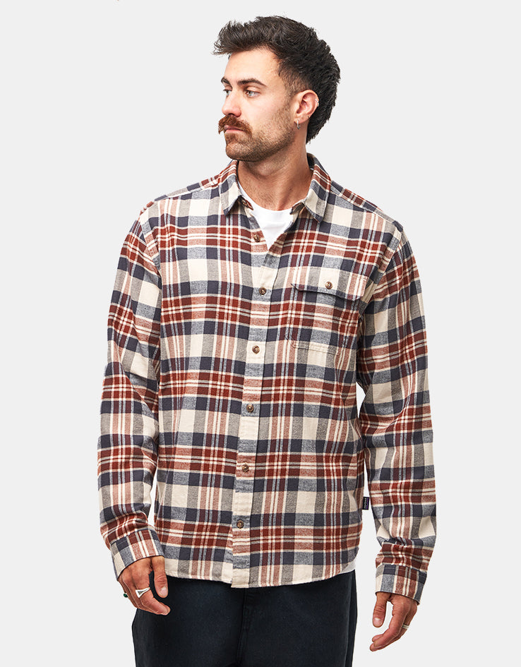 Patagonia Lightweight Fjord L/S Flannel Shirt - Paw/Dried Vanilla