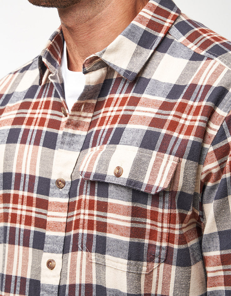 Patagonia Lightweight Fjord L/S Flannel Shirt - Paw/Dried Vanilla