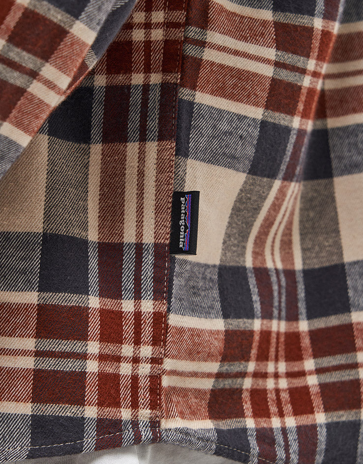Patagonia Lightweight Fjord L/S Flannel Shirt - Paw/Dried Vanilla