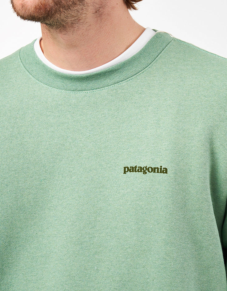 Patagonia Fitz Roy Icon Uprisal Crew Sweatshirt - Ellwood Green