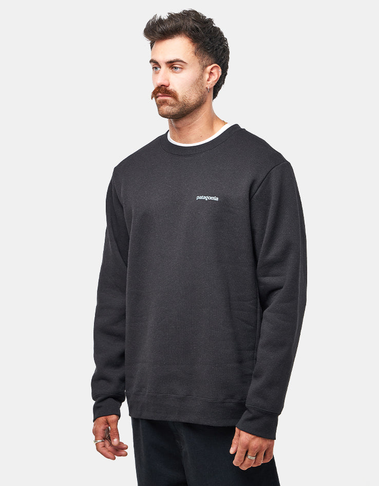 Patagonia Fitz Roy Icon Uprisal Crew Sweatshirt - Ink Black