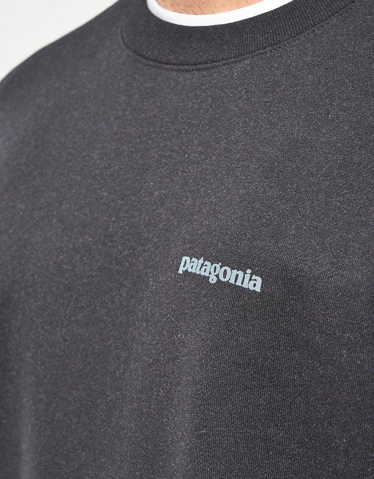 Patagonia Fitz Roy Icon Uprisal Crew Sweatshirt - Ink Black