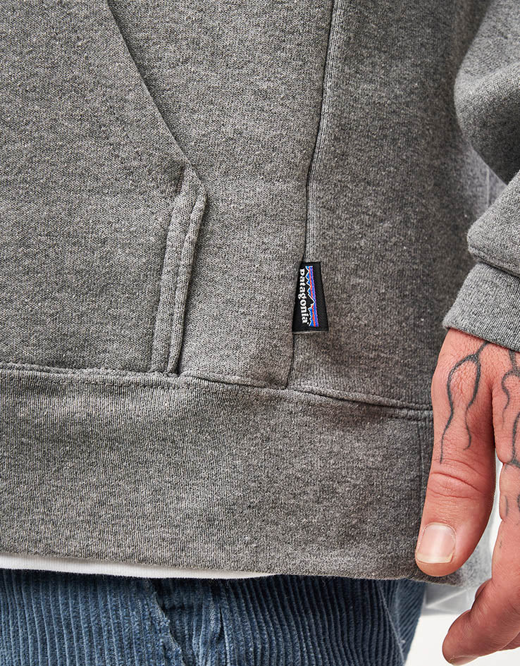 Patagonia Fitz Roy Icon Uprisal Pullover Hoodie - Gravel Heather