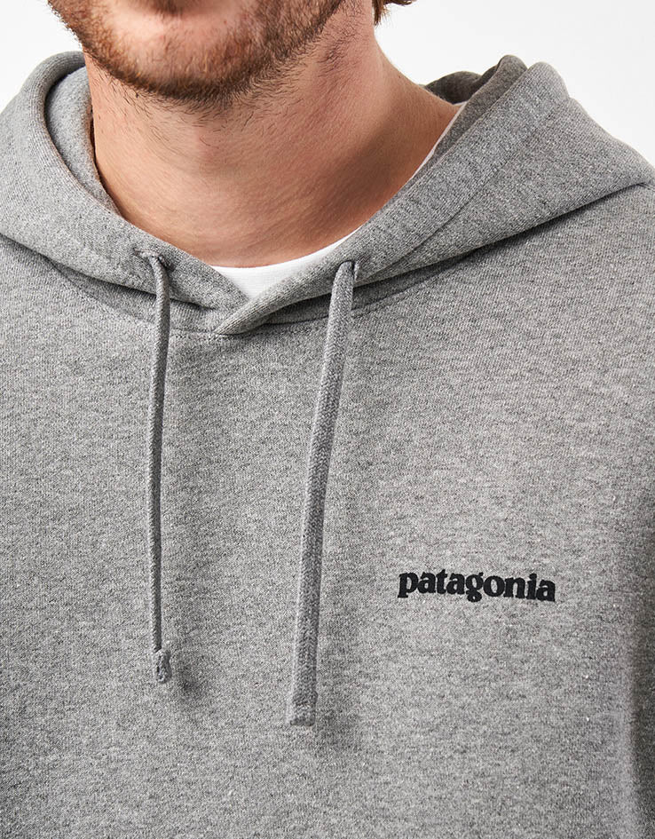 Patagonia Fitz Roy Icon Uprisal Pullover Hoodie - Gravel Heather