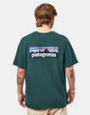 Patagonia P-6 Logo Responsibili-Tee T-Shirt - Cascade Green