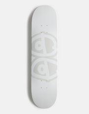 Krooked Eyes White Skateboard Deck - 8.06"