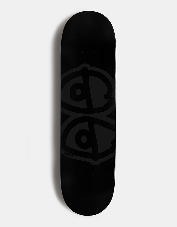 Krooked Eyes Black Skateboard Deck - 8.5"