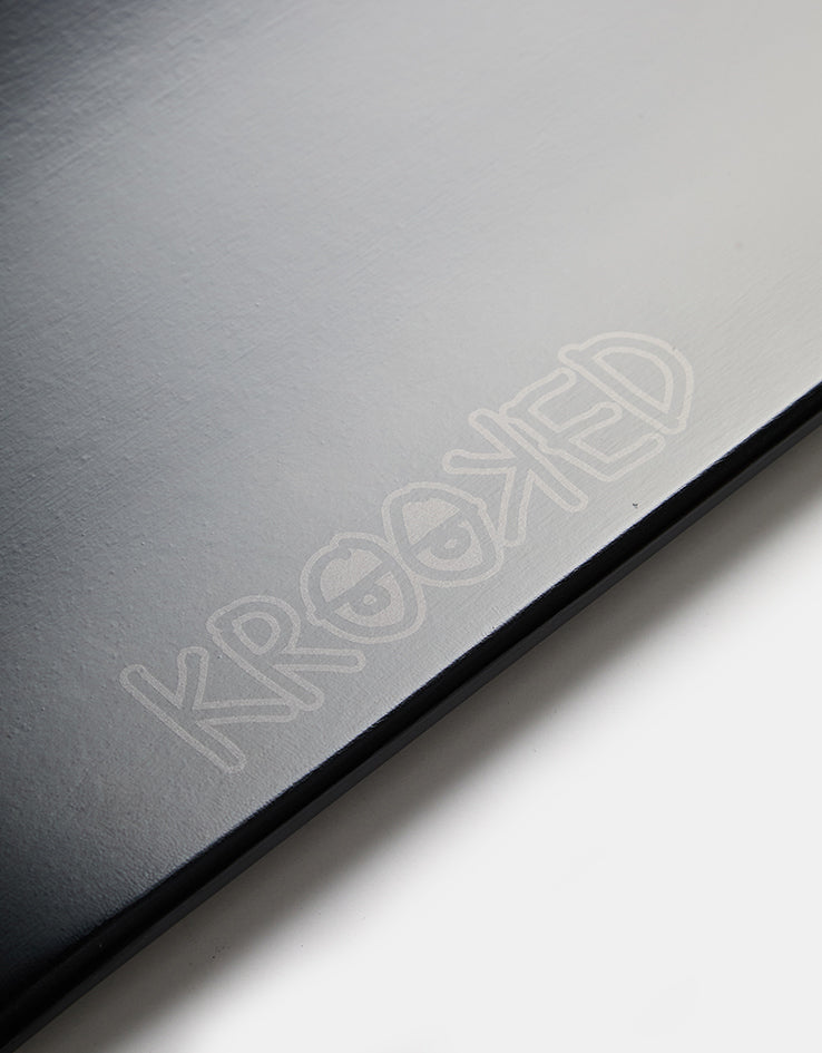 Krooked Eyes Black Skateboard Deck - 8.5"