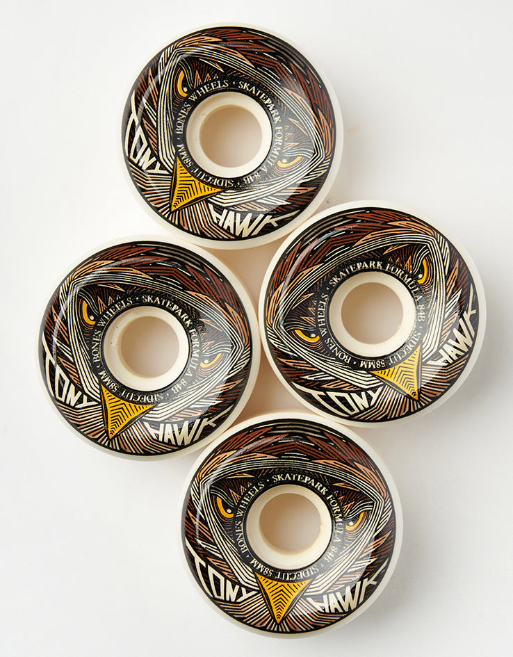 Bones Hawk Night Hawk SPF V5 Sidecut 84b Skateboard Wheels