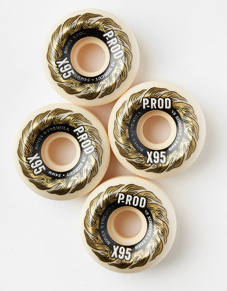 Bones Rodriguez P-Rod Pro X-Formula V5 Sidecut 95a Skateboard Wheels