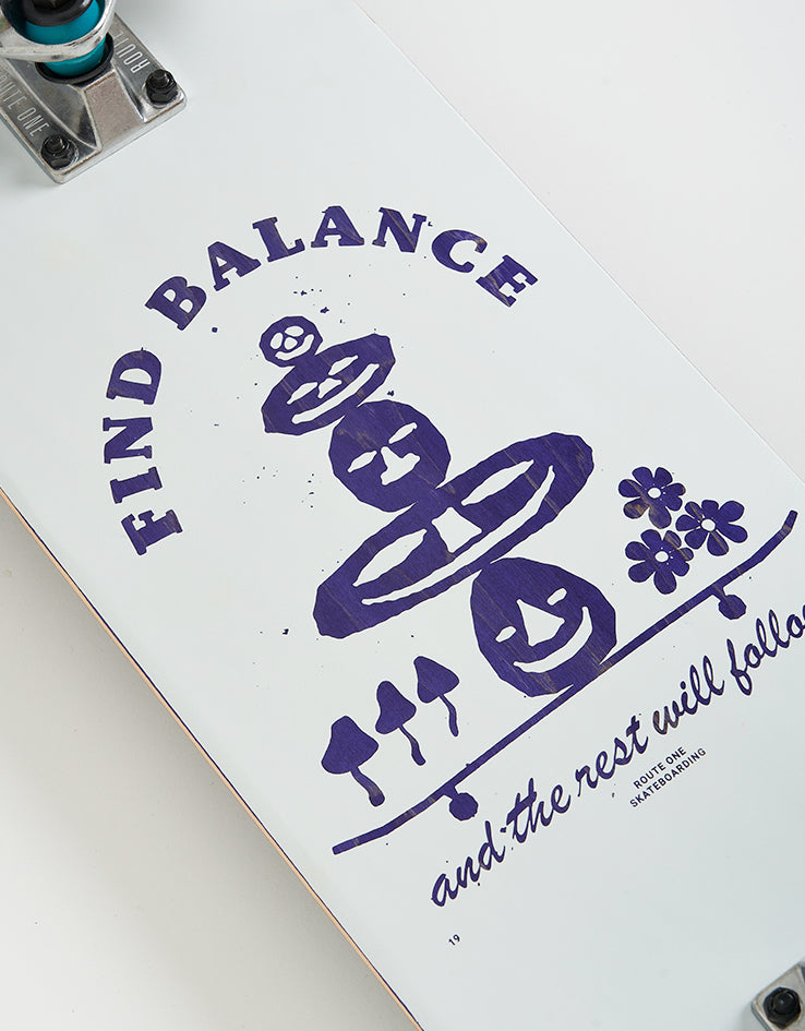 Route One Find Balance Custom Set-Up Complete Skateboard - 8"