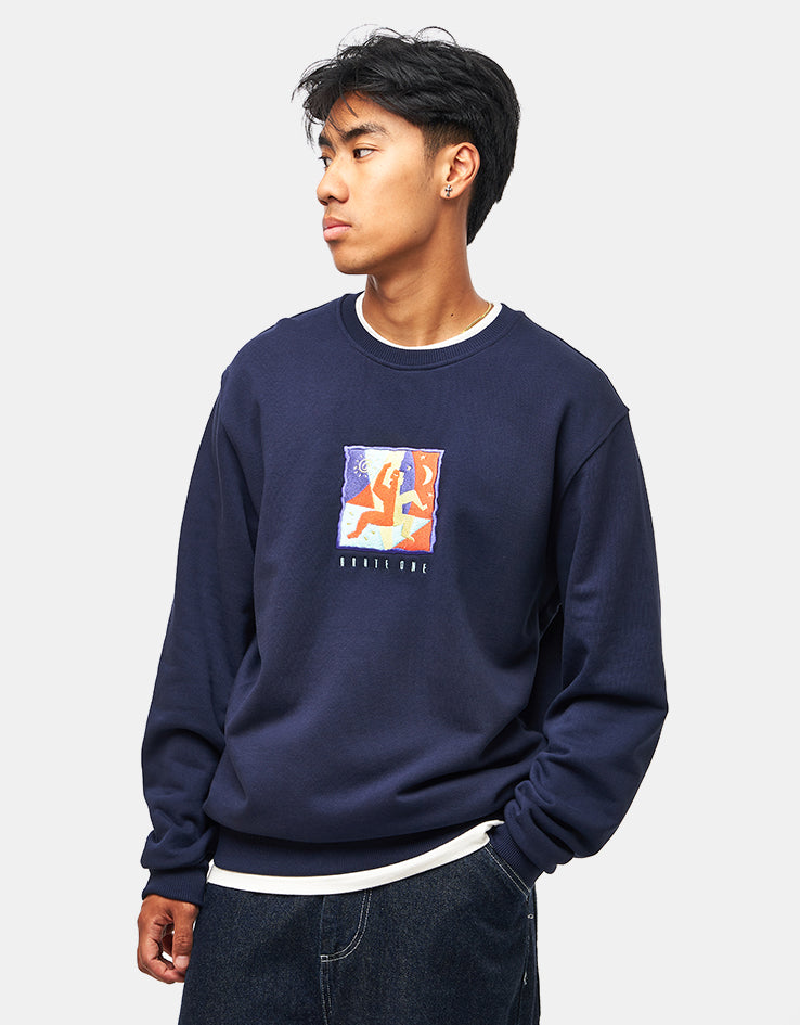 Route One Ritual Heavyweight Sweatshirt - Navy