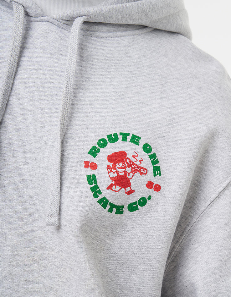 Route One Hot & Fresh Heavyweight Hoodie - Heather Grey