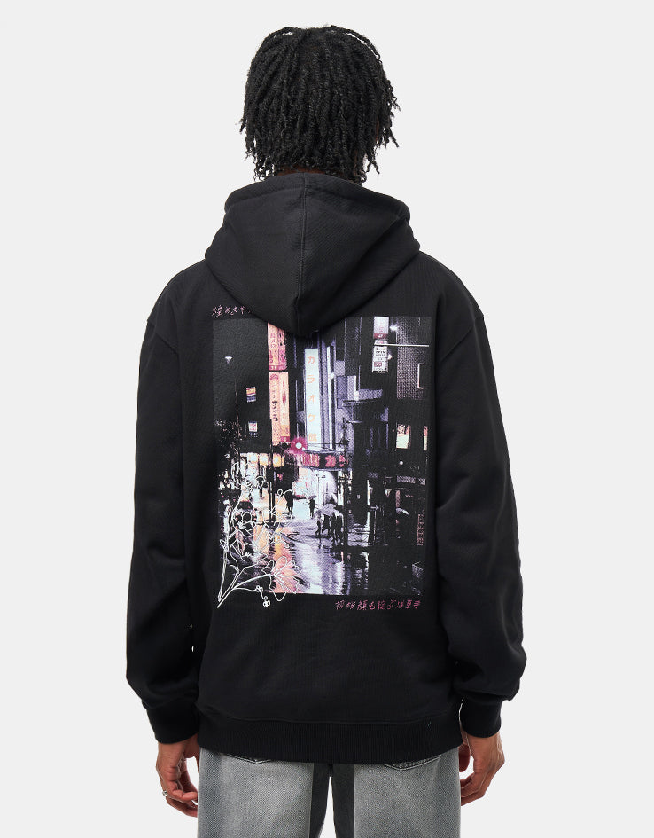 Route One Shinjuku Nights Heavyweight Hoodie - Black