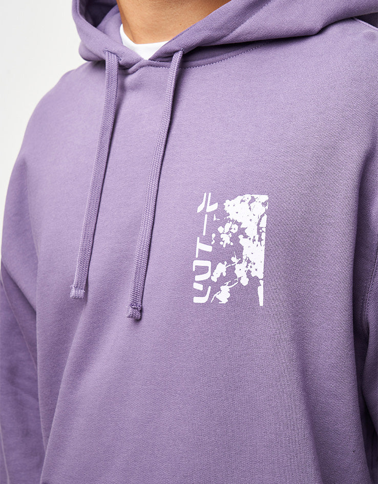 Route One Blossoms Heavyweight Hoodie - Grape