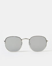 Route One Hex Sunglasses - Silver (Black Lens)