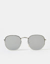 Route One Hex Sunglasses - Silver (Black Lens)