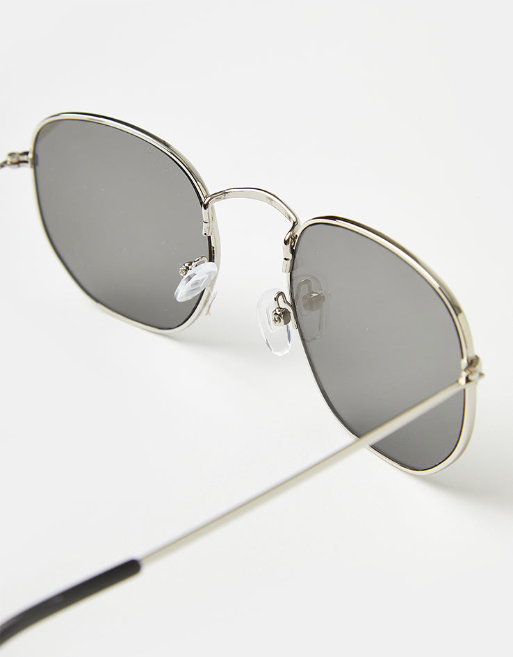 Route One Hex Sunglasses - Silver (Black Lens)