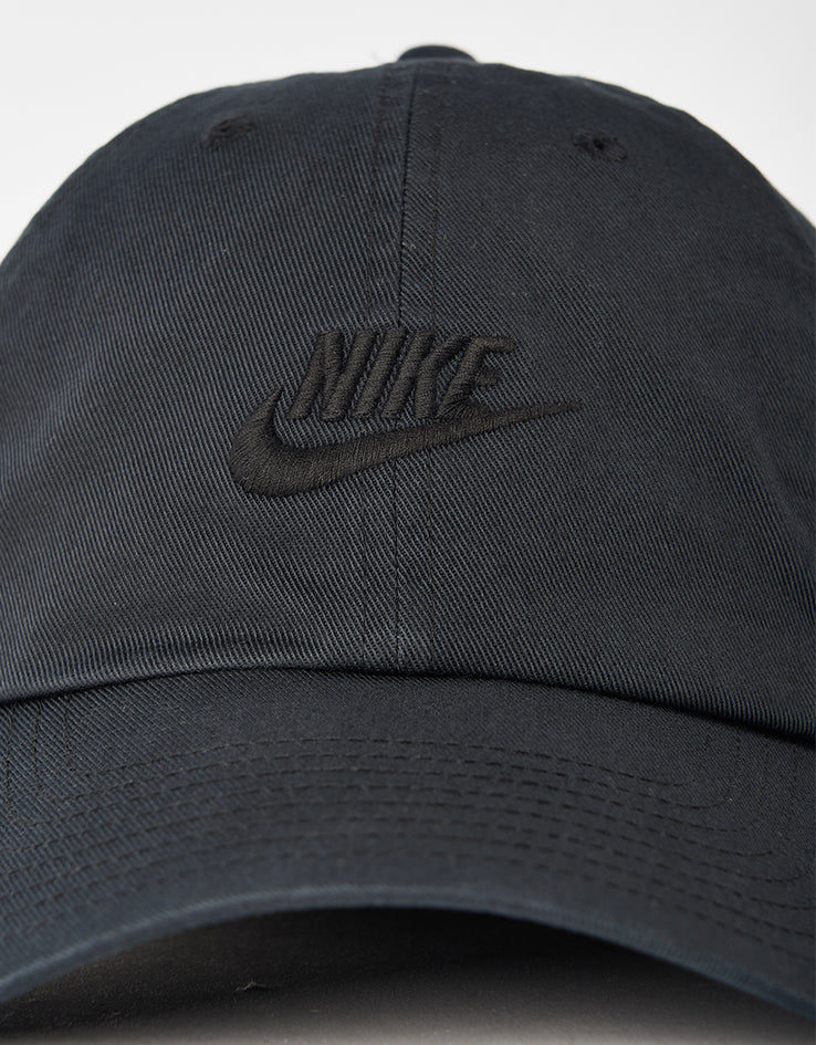 Nike Club Unstructured Futura Wash Cap - Black/Black
