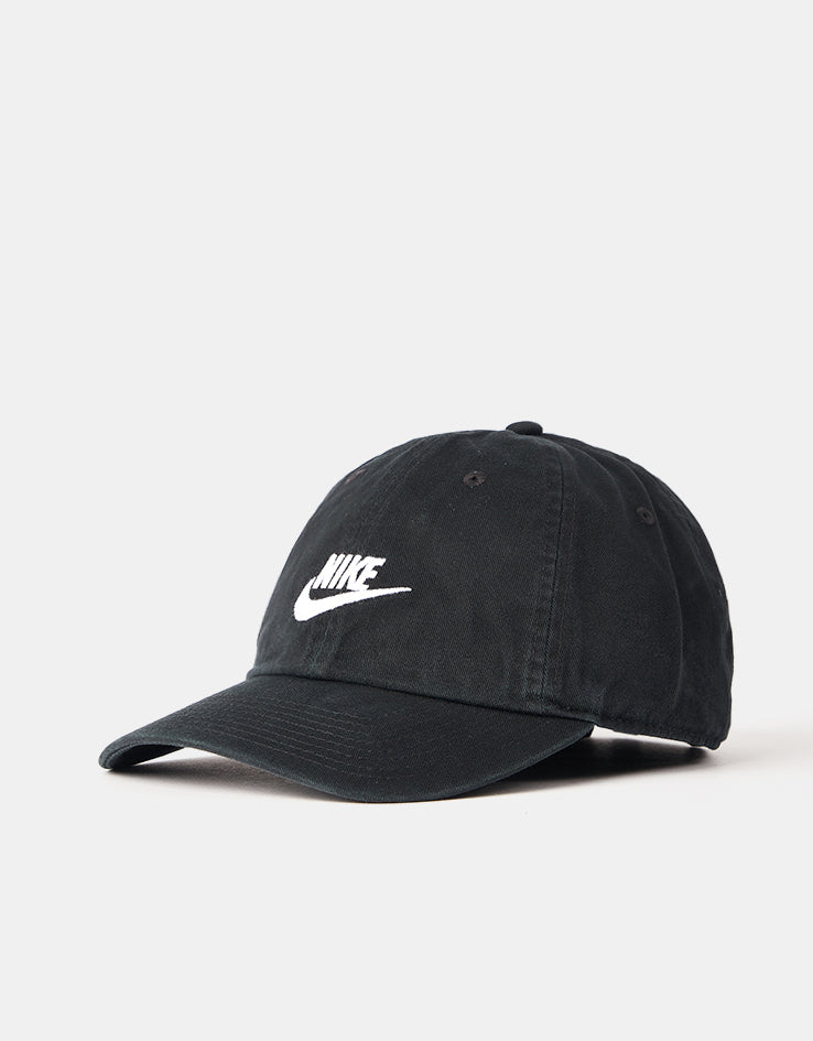 Nike Club Unstructured Futura Wash Cap - Black/White