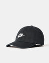 Nike Club Unstructured Futura Wash Cap - Black/White