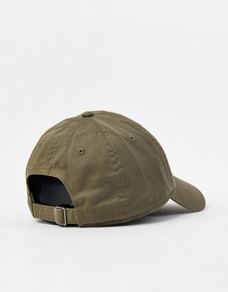 Nike Club Unstructured Futura Wash Cap - Medium Olive/White