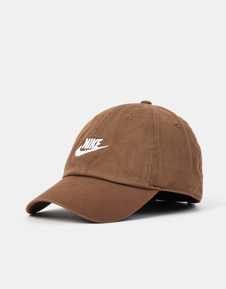 Nike Club Unstructured Futura Wash Cap - Mosswood Brown/White