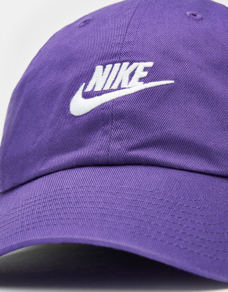 Nike Club Unstructured Futura Wash Cap - Wild Grape/White