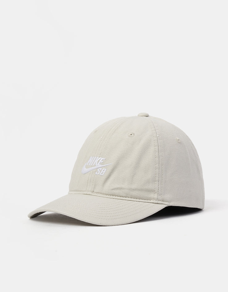 Nike SB Unstructured Flat Bill Cap - Light Bone/White