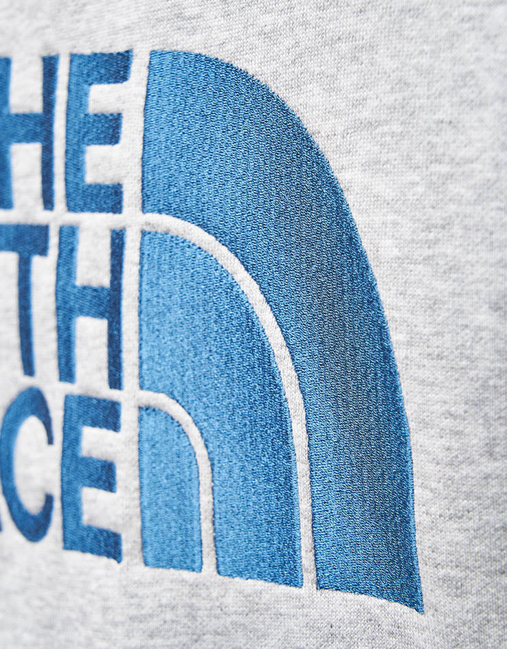 The North Face Drew Peak Pullover Hoodie - TNF Light Grey Heather/Blue