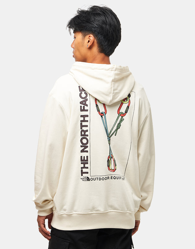 The North Face Explore Gear Relaxed Pullover Hoodie - White Dune