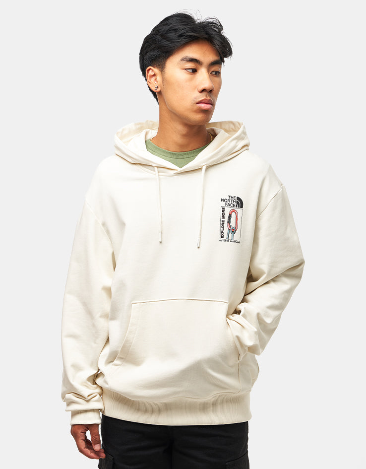 The North Face Explore Gear Relaxed Pullover Hoodie - White Dune