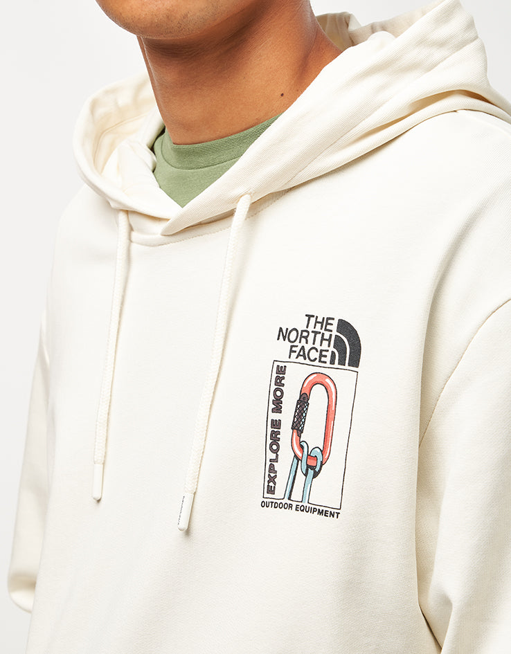 The North Face Explore Gear Relaxed Pullover Hoodie - White Dune