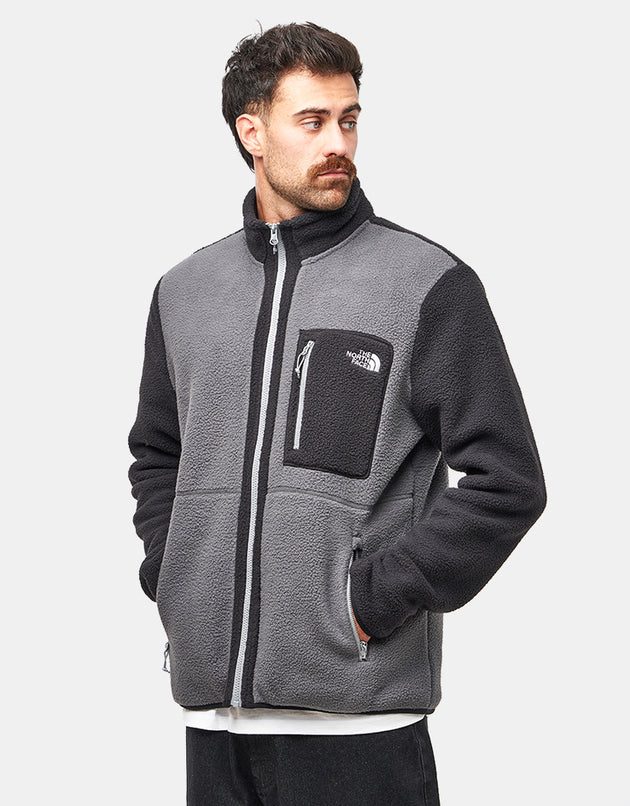 The North Face Yumiori Full Zip Fleece - Anthracite Grey/TNF Black