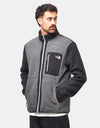 The North Face Yumiori Full Zip Fleece - Anthracite Grey/TNF Black