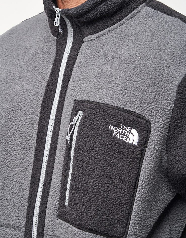 The North Face Yumiori Full Zip Fleece - Anthracite Grey/TNF Black