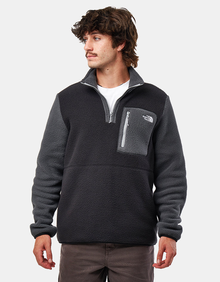 The North Face Yumiori 1/4 Zip Fleece - TNF Black/Anthracite Grey